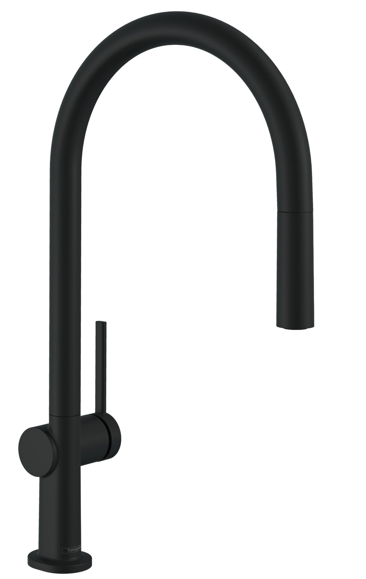 Hansgrohe Talis M54, Keukenmengkraan, eengreeps, 1-gats, uittrekbaar, sBox, 1jet, 223mm uitloop, 435mm hoogte, draaibaar, mat zwart