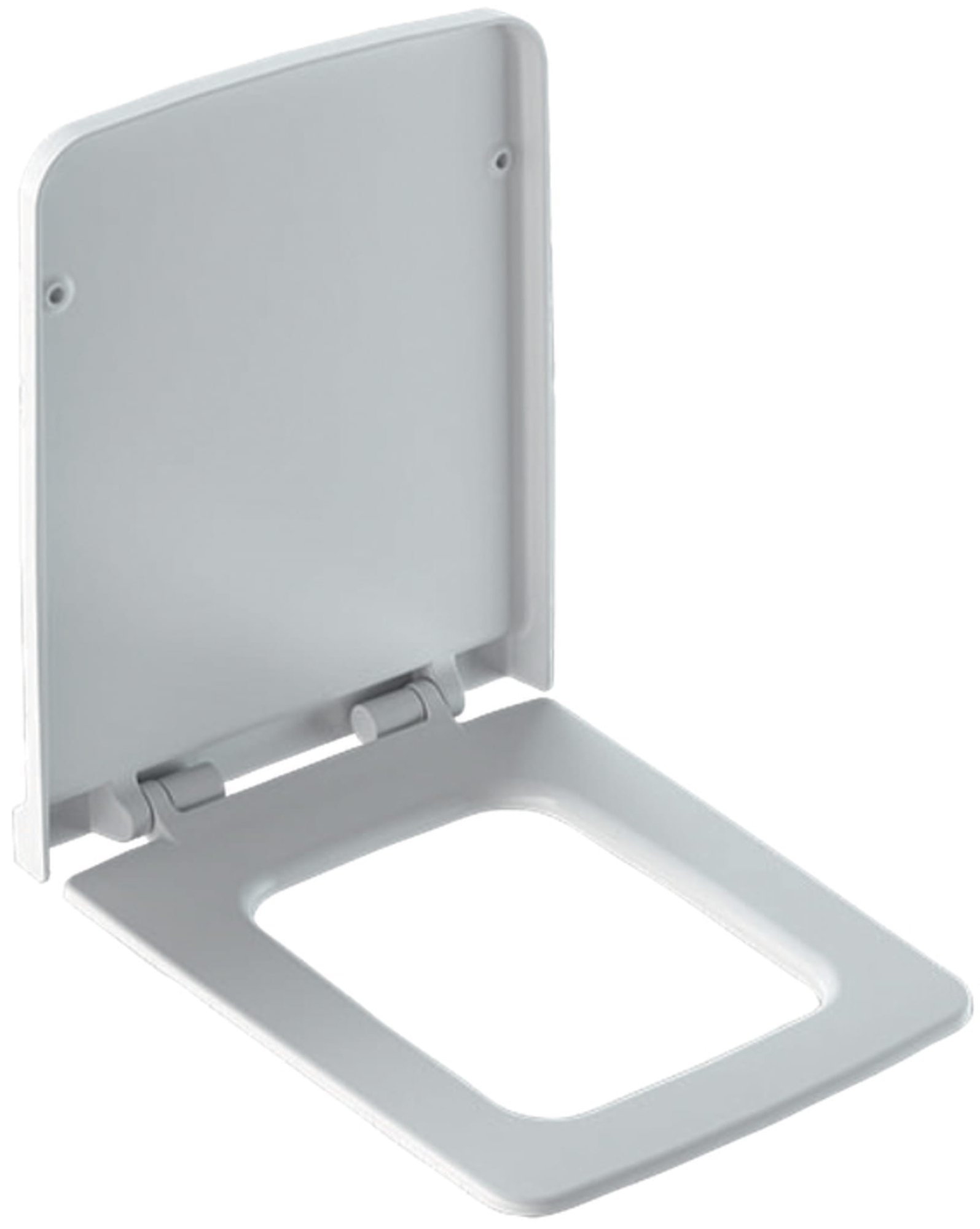 Geberit Xeno2, Closetzitting met deksel, softclose, quick-release, duroplast, wit (montage van bovenaf)