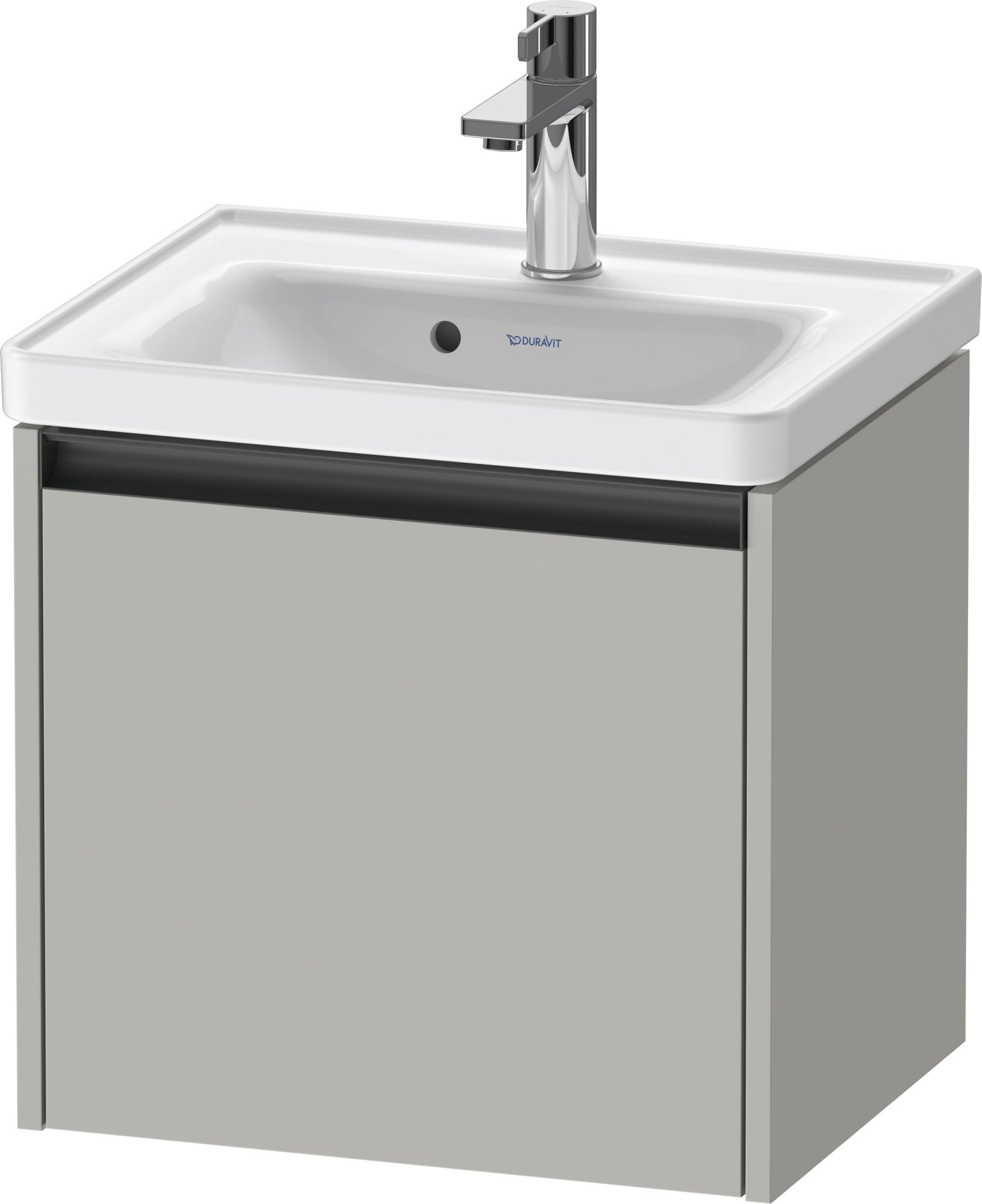 Duravit Ketho.2 Wastafelonderbouw hangend, Betongrijs Mat, rechthoekig, aantal grote lades: 1 – K25080007070000