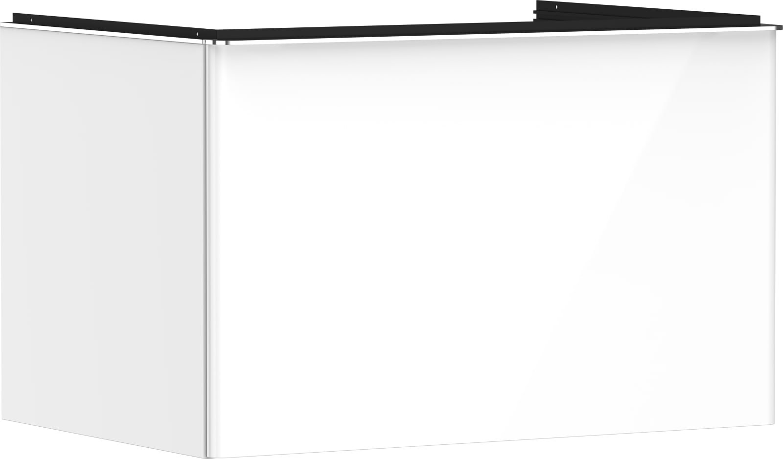 Hansgrohe Xelu Q meubel High Gloss White 780/550 met 1 lade consoles met countertop inbouw wastafel geslepen (1200771639)