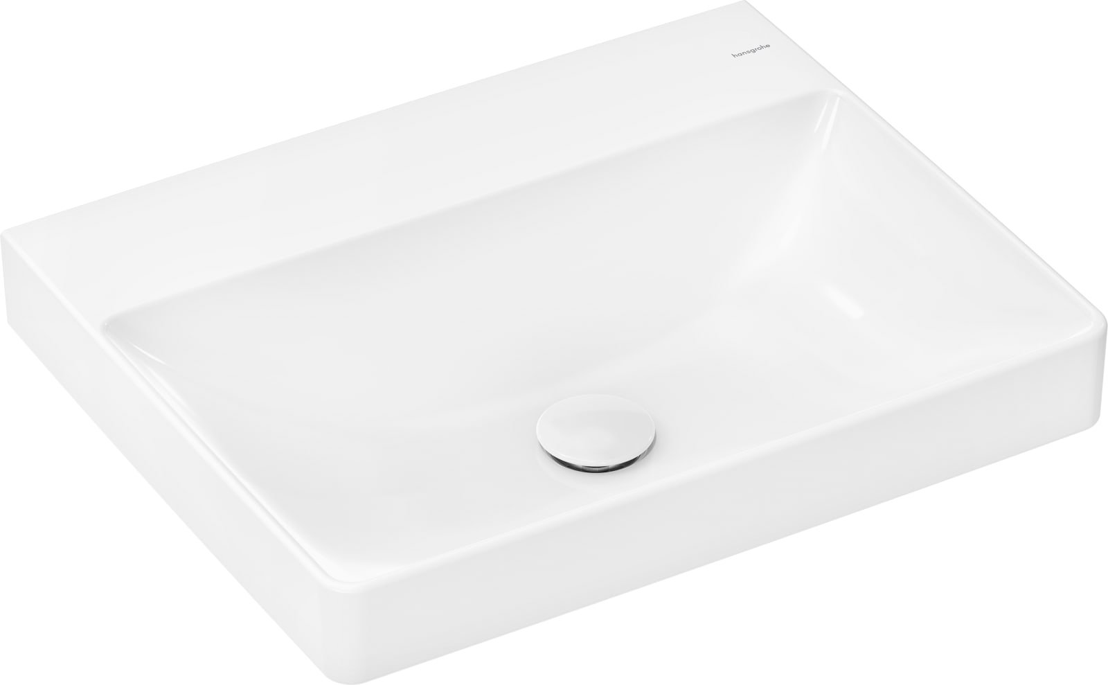 Hansgrohe Xelu Q wastafel 600/480 z overloop SmCl wastafel wit
