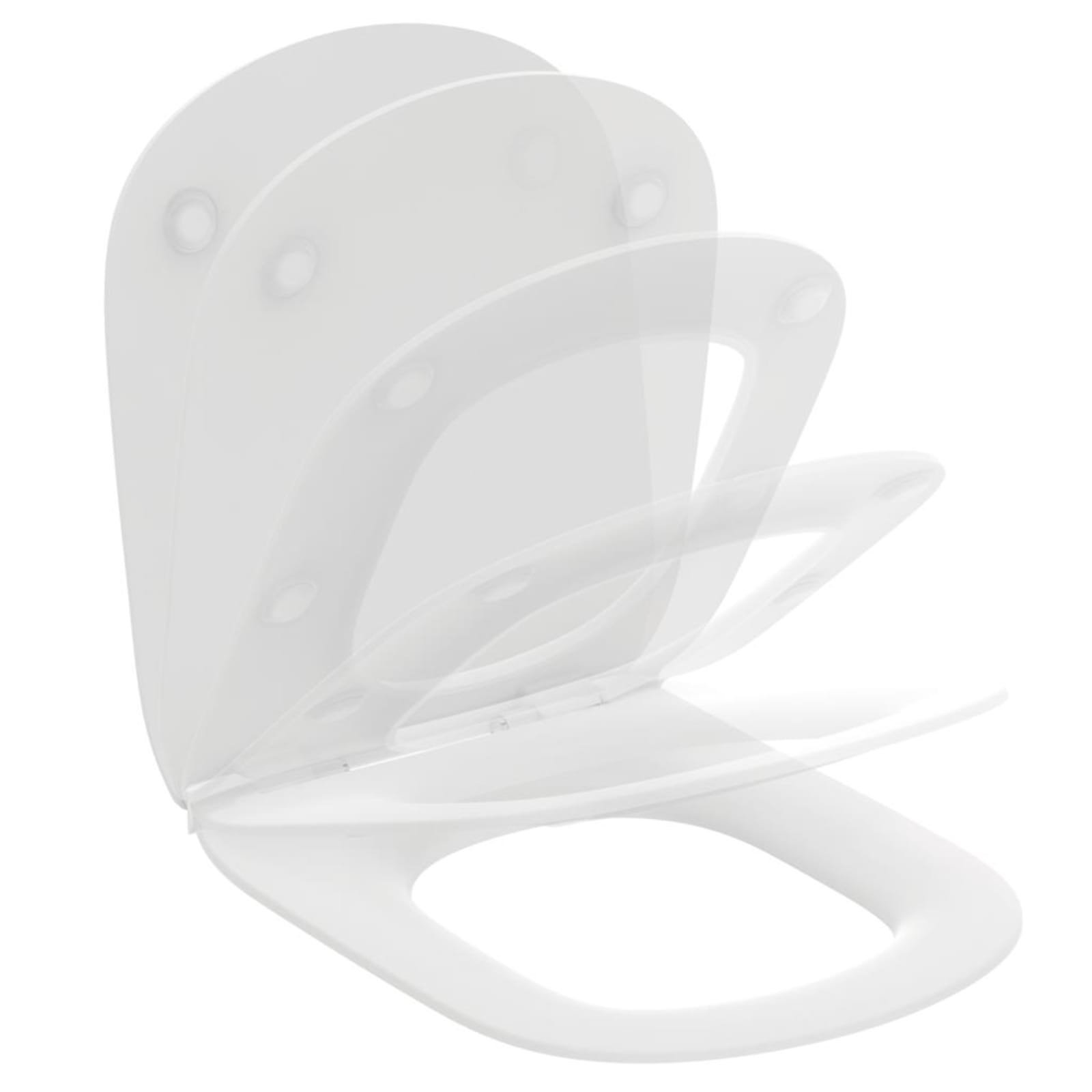 TESI ZITTING EN DEKSEL DUN SOFTCLOSE AFNEEMBAAR SILK WHITE