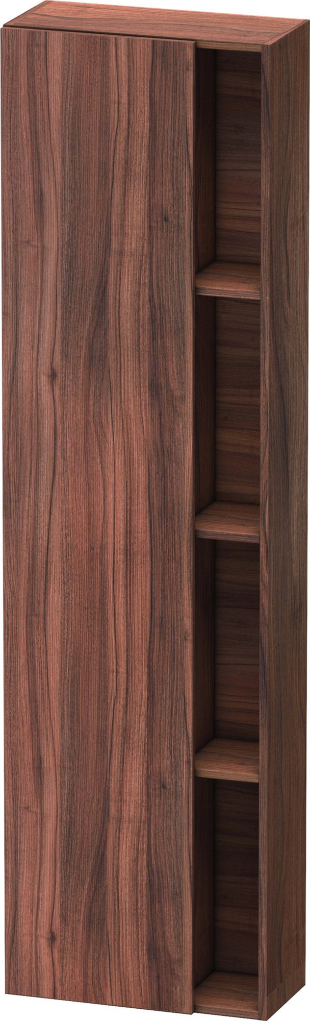 Duravit hoge kast DuraStyle, met openschap en deur 1800-500-240, scharnierzijde links, noten natuur