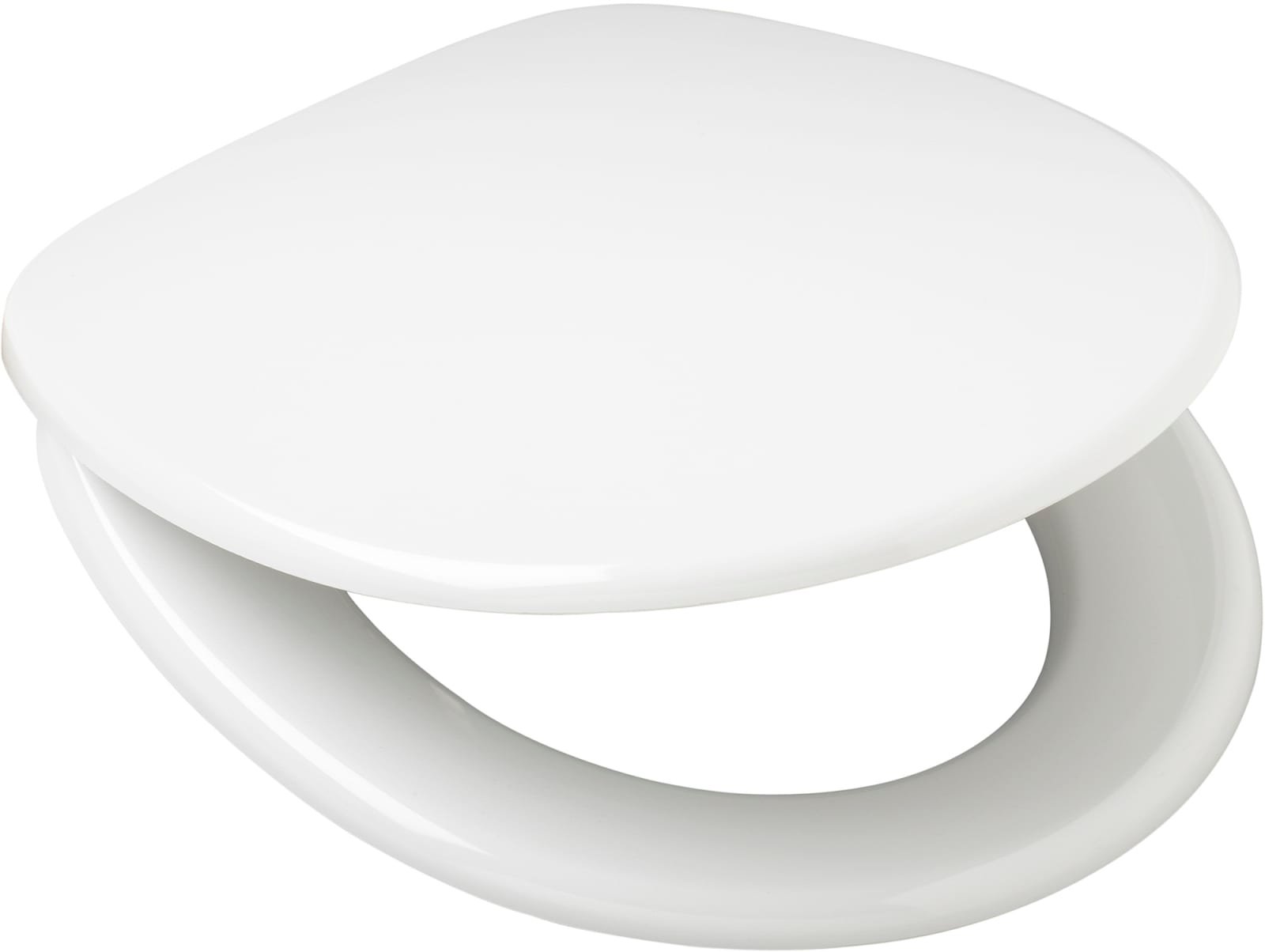 Wisa Capella, Closetzitting, met deksel, soft-close, kunststof, RVS scharnieren, wit
