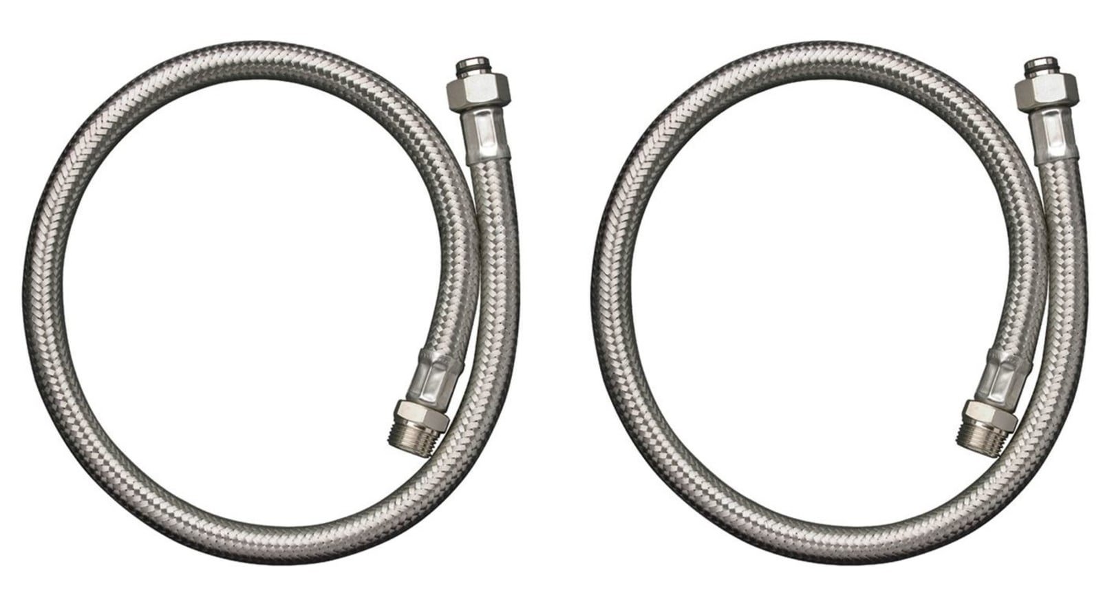 Hansgrohe AXOR, Slangenset, warm / koud, chroom (voor 2-gats badthermostaat)