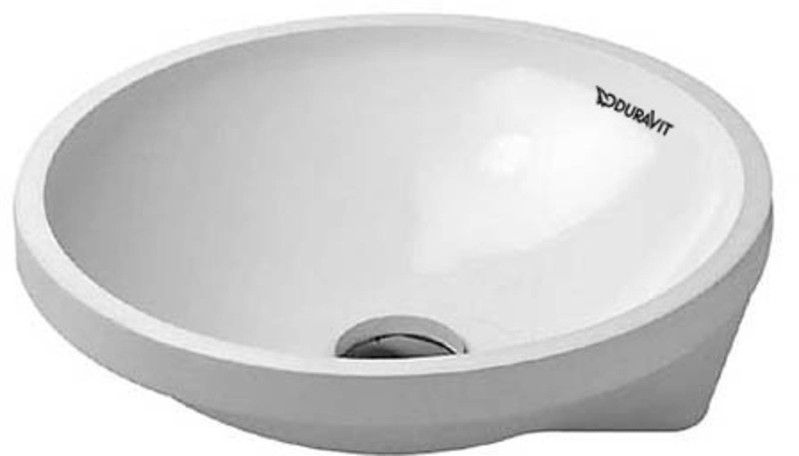 Duravit Architec Inbouwwastafel 430 mm Wit Hoogglans, aantal kraangaten per wasplaats: 0 – 0463400000