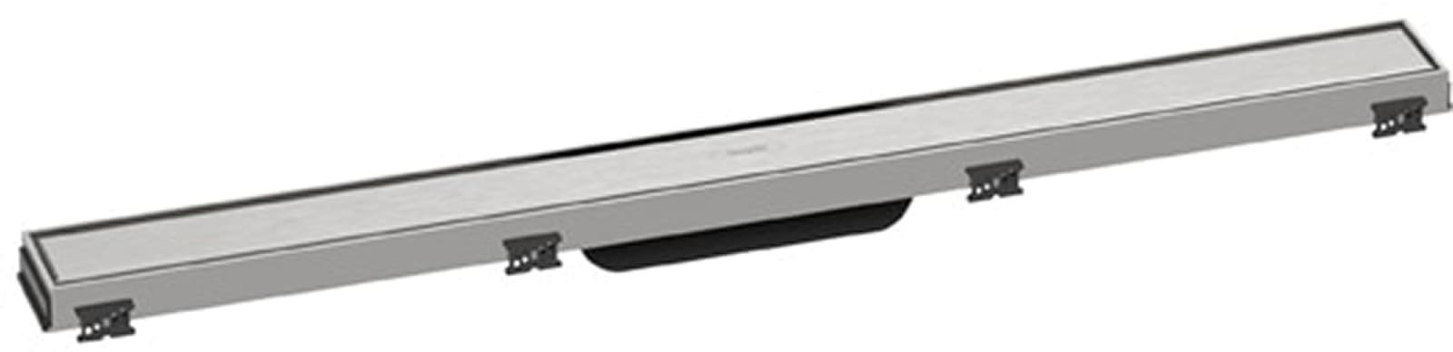 Hansgrohe RainDrain Match douchegoot 800 met in hoogte verstelbaar frame Brushed Stainless Steel
