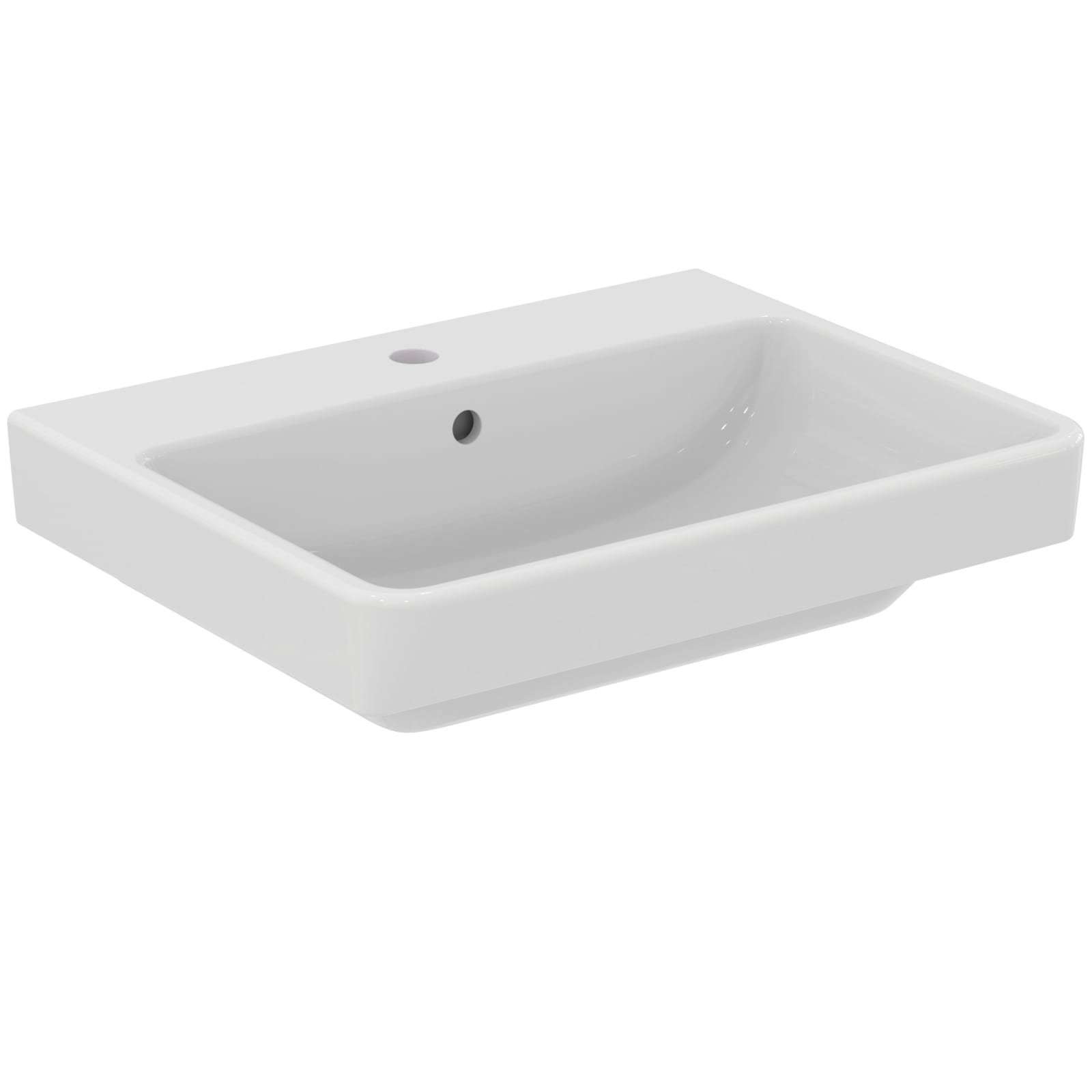 I.LIFE B | VANITY WASTAFEL 600X475X170 MM GLANZEND WIT, 1 KG, MET OL