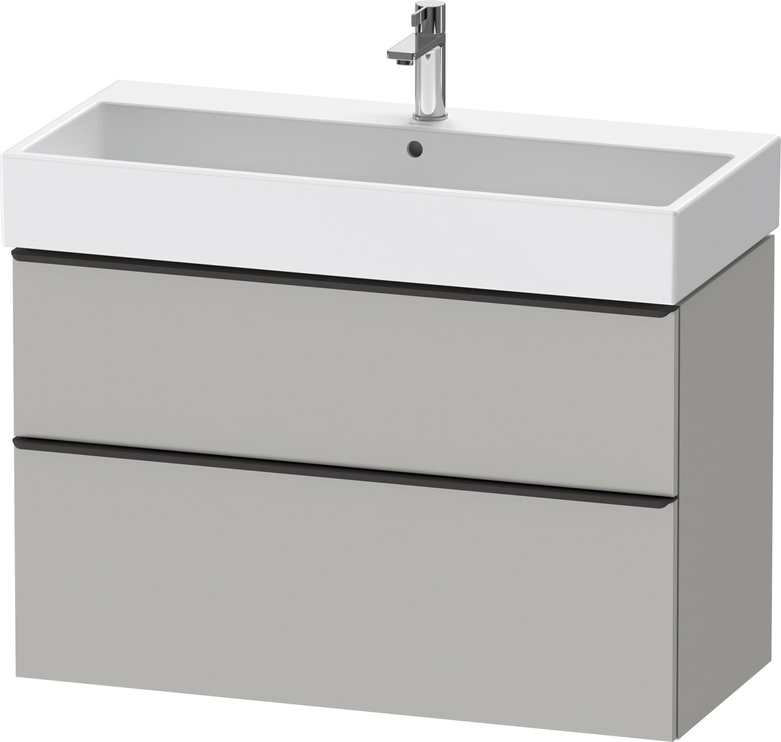 D-Neo Wastafelonderbouw hangend Betongrijs Mat (1200896854)
