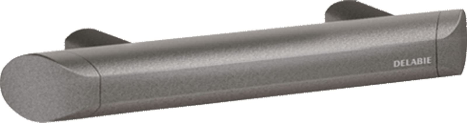 Delabie, Handgreep aangepast sanitair, Be-Line, wand, recht, 300mm lengte, 35mm diameter beugel, aluminium, antraciet grijs