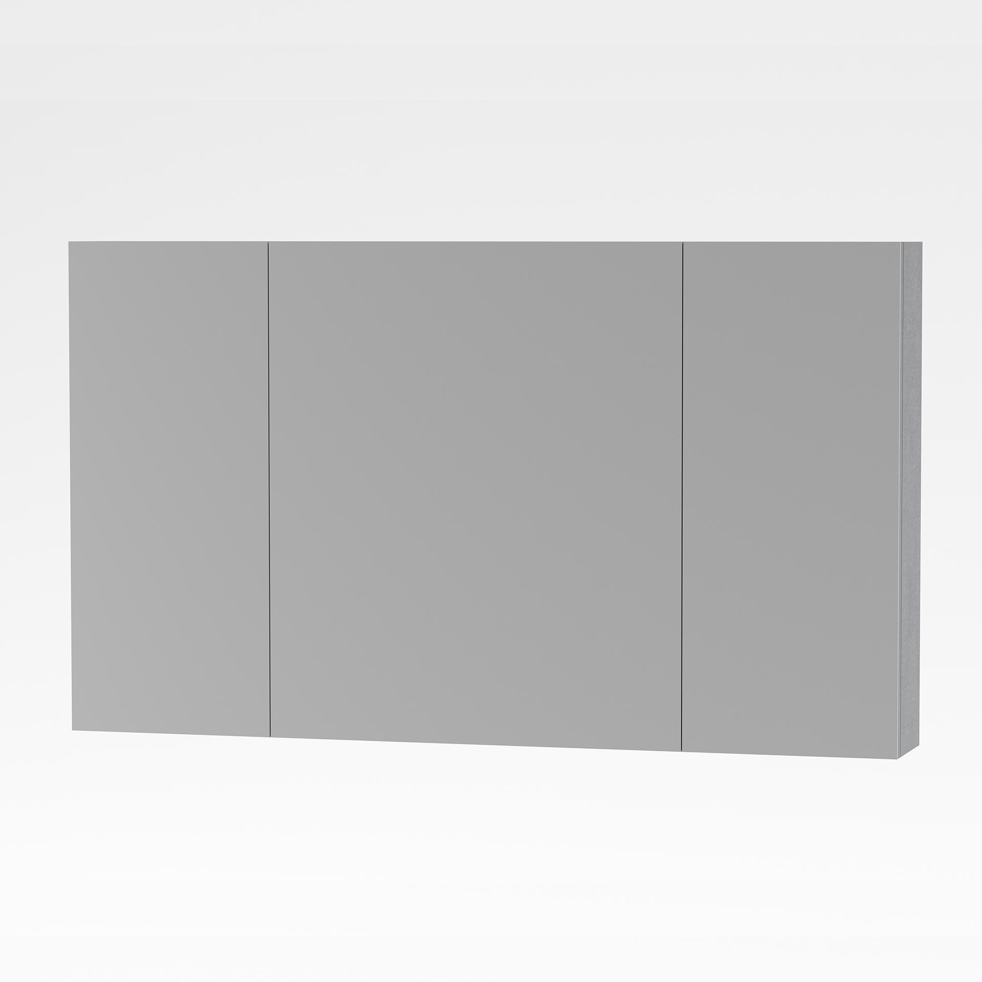 ALONI SALLY SPIEGELKAST, 3 DEUREN (120X70CM) - KLEUR ALUMINIUM
