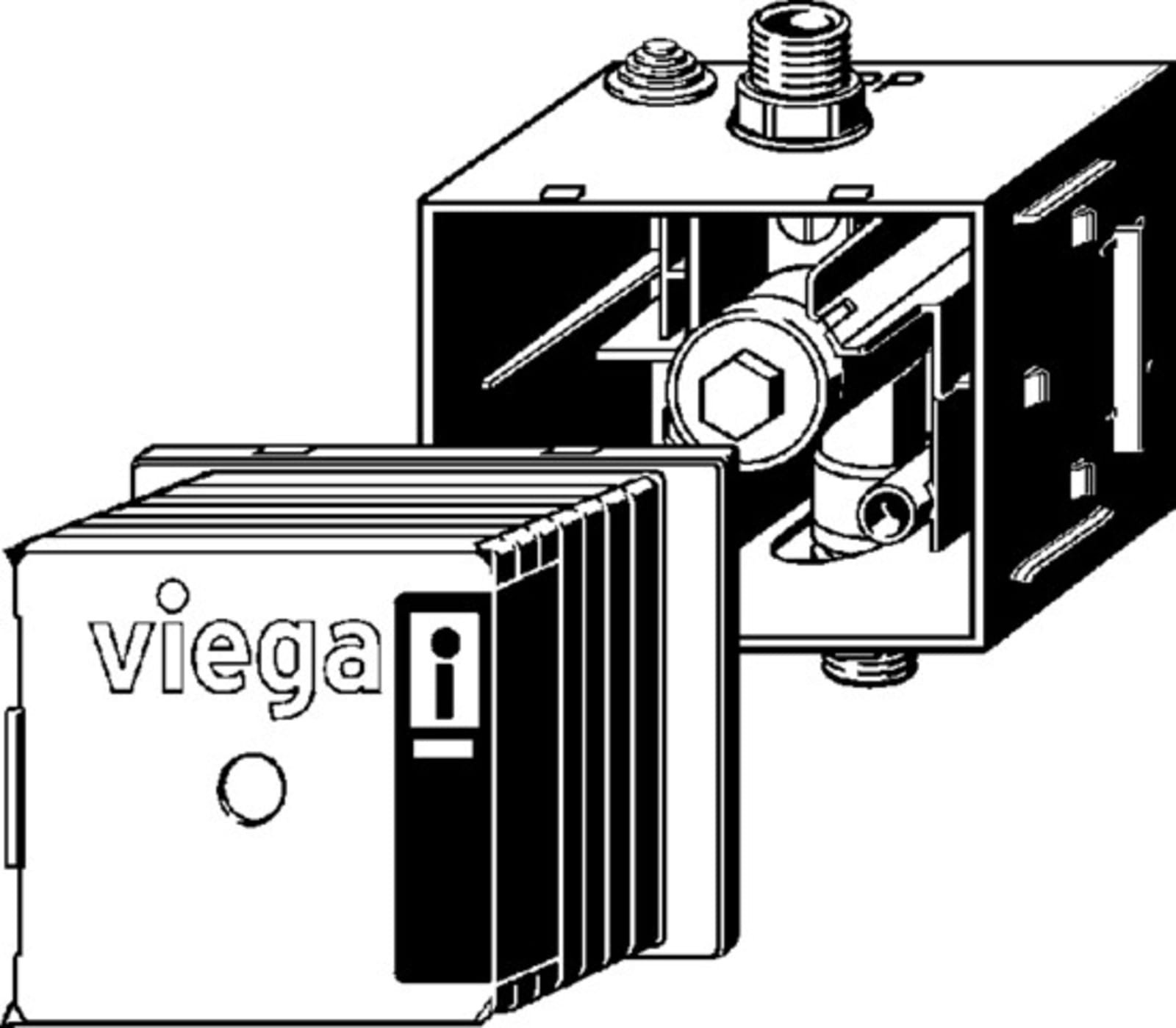 Viega Prevista Pure urinoir-watertracé