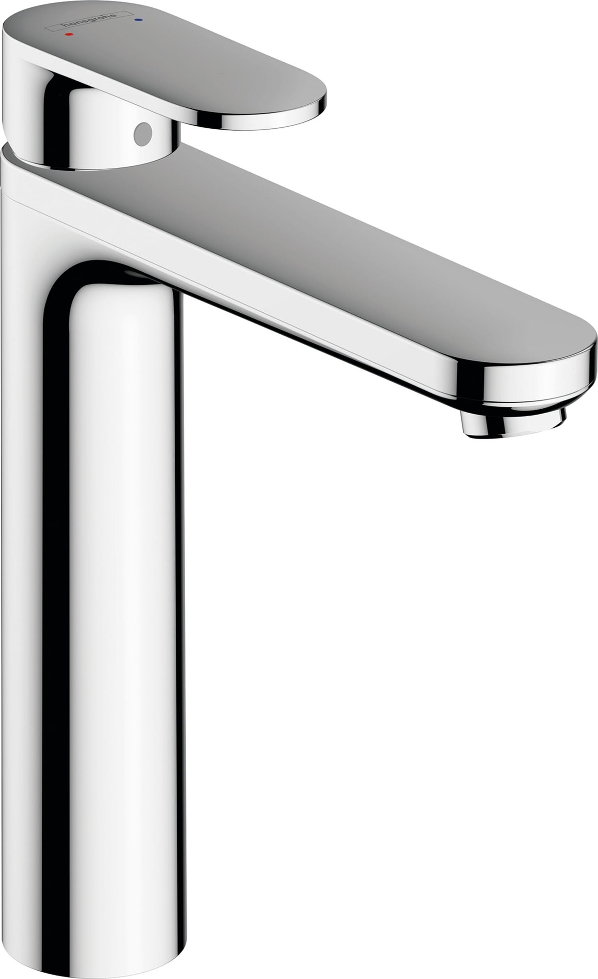 Hansgrohe Vernis Blend wastafelmengkraan 230 'zinc' met pop up afvoer met trekstang, chroom