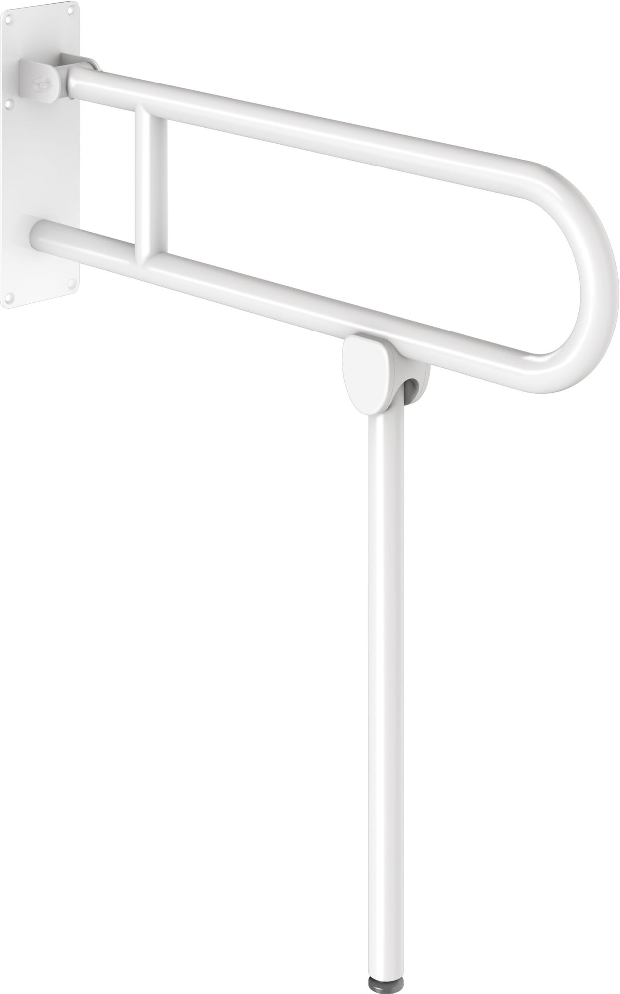 Delabie Opklapbare Basic greep met voet Ï32 L.760 wit epoxy