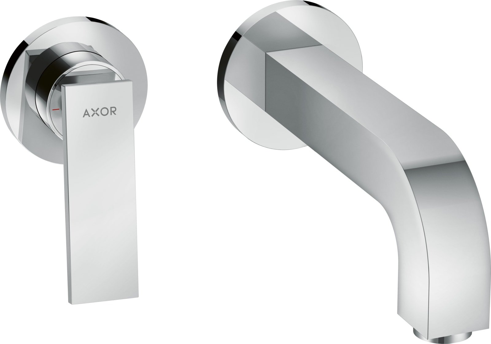 AX Citterio 1-gr inbouw wtm wand re greep, uitloop 220 mm en rozetten
