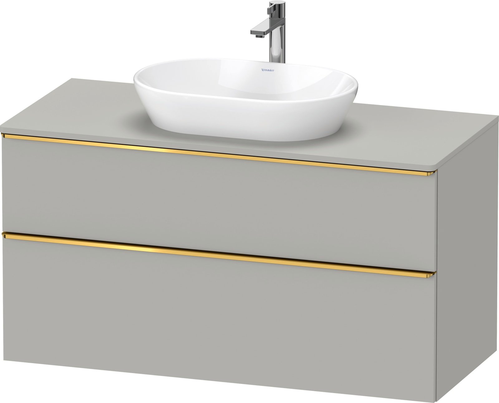 D-Neo Console wastafelonderbouw hangend Betongrijs Mat (1200895244)