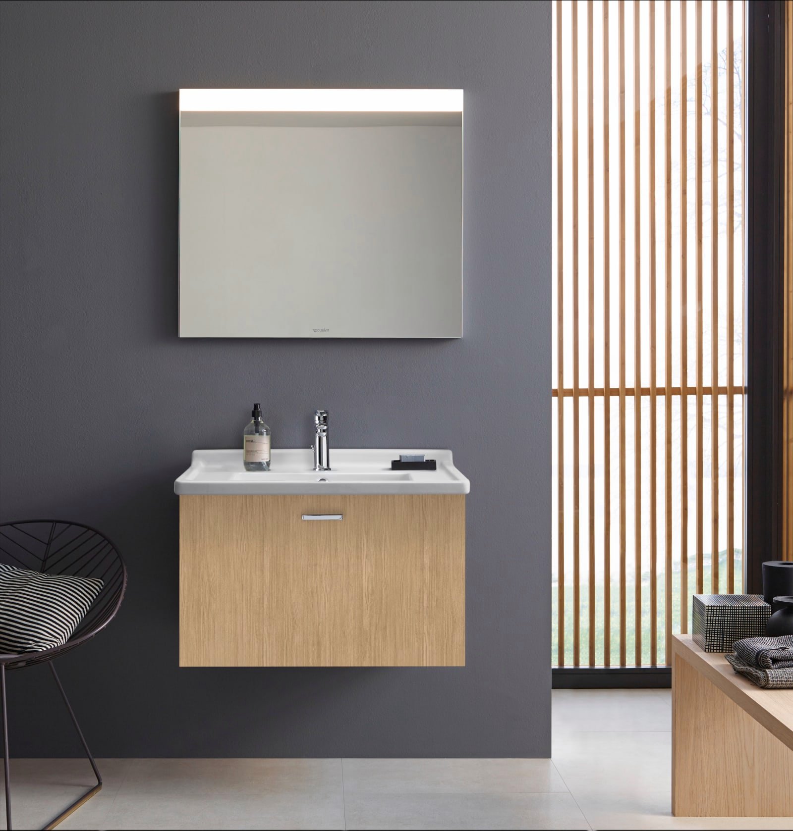 Duravit Starck 3 Wastafel 700 mm Wit Hoogglans, kraanvlak, aantal kraangaten per wasplaats: 1, overloop – 0304700000