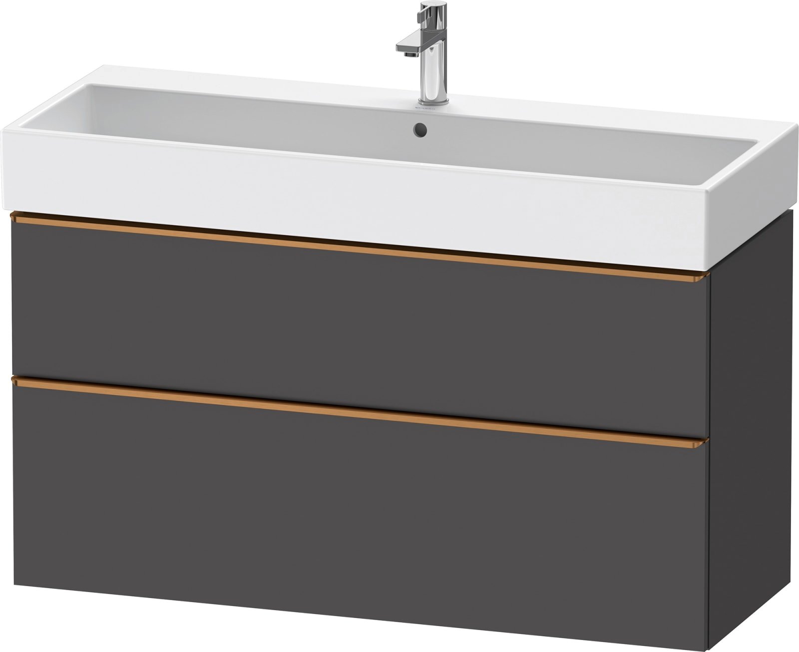 D-Neo Wastafelonderbouw hangend Grafiet Mat (1200896704)