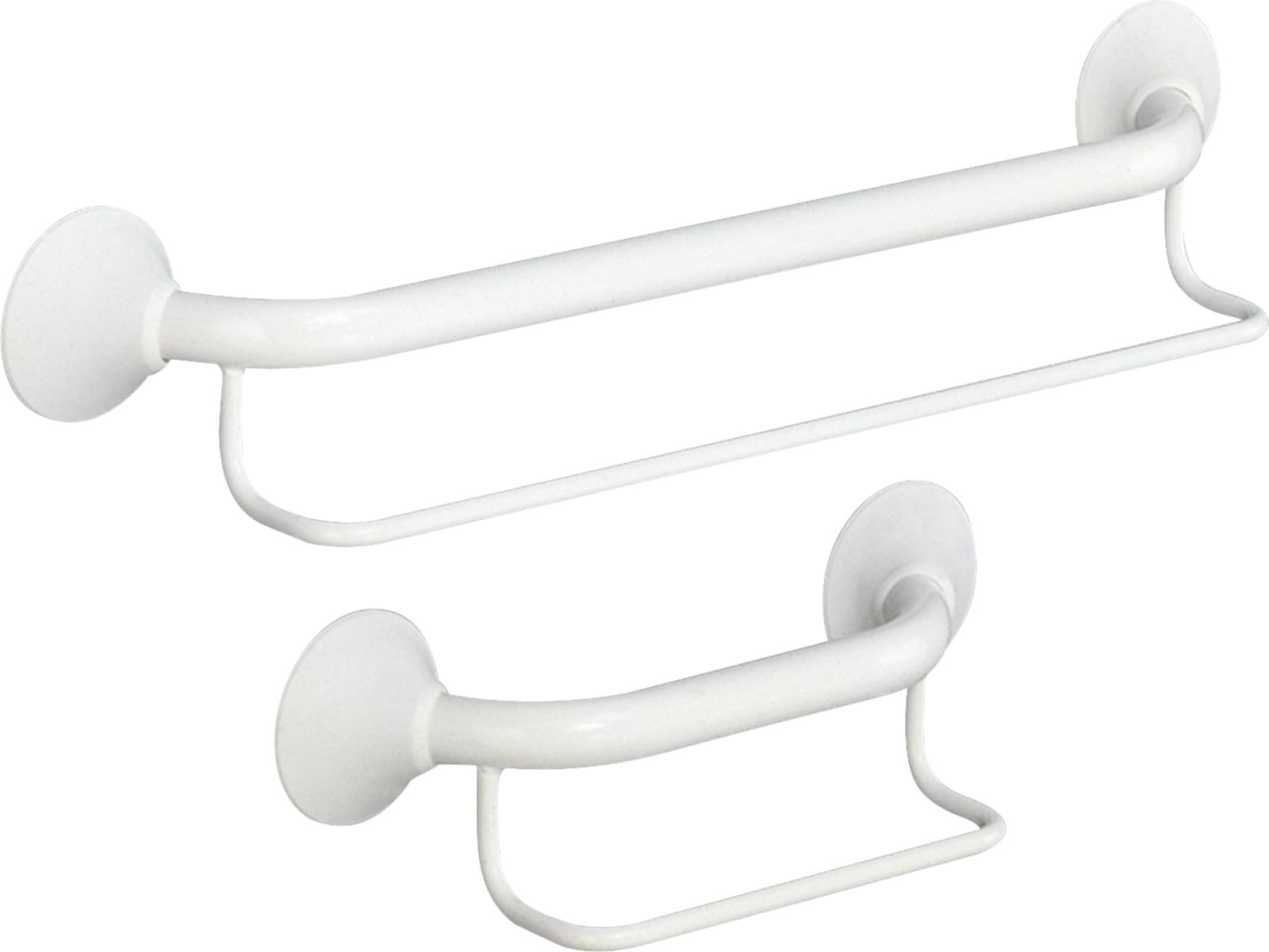 Linido Ergo Line handdoekhouder, rek/beugel, rvs, 1 stang, ronde rozet, 145x600mm