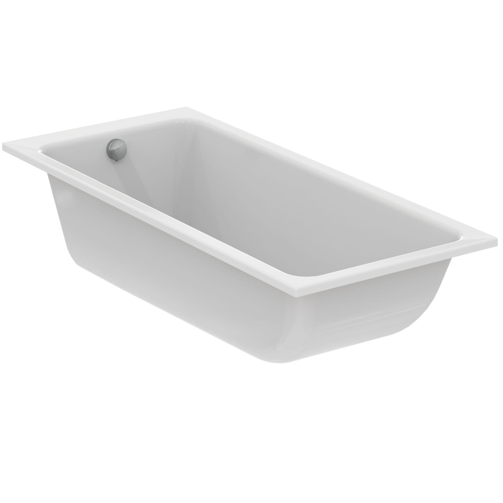LDV | BAD 1800X800X590 MM GLANZEND WIT, ZONDER KRAANGAT, MET OVERLOOP