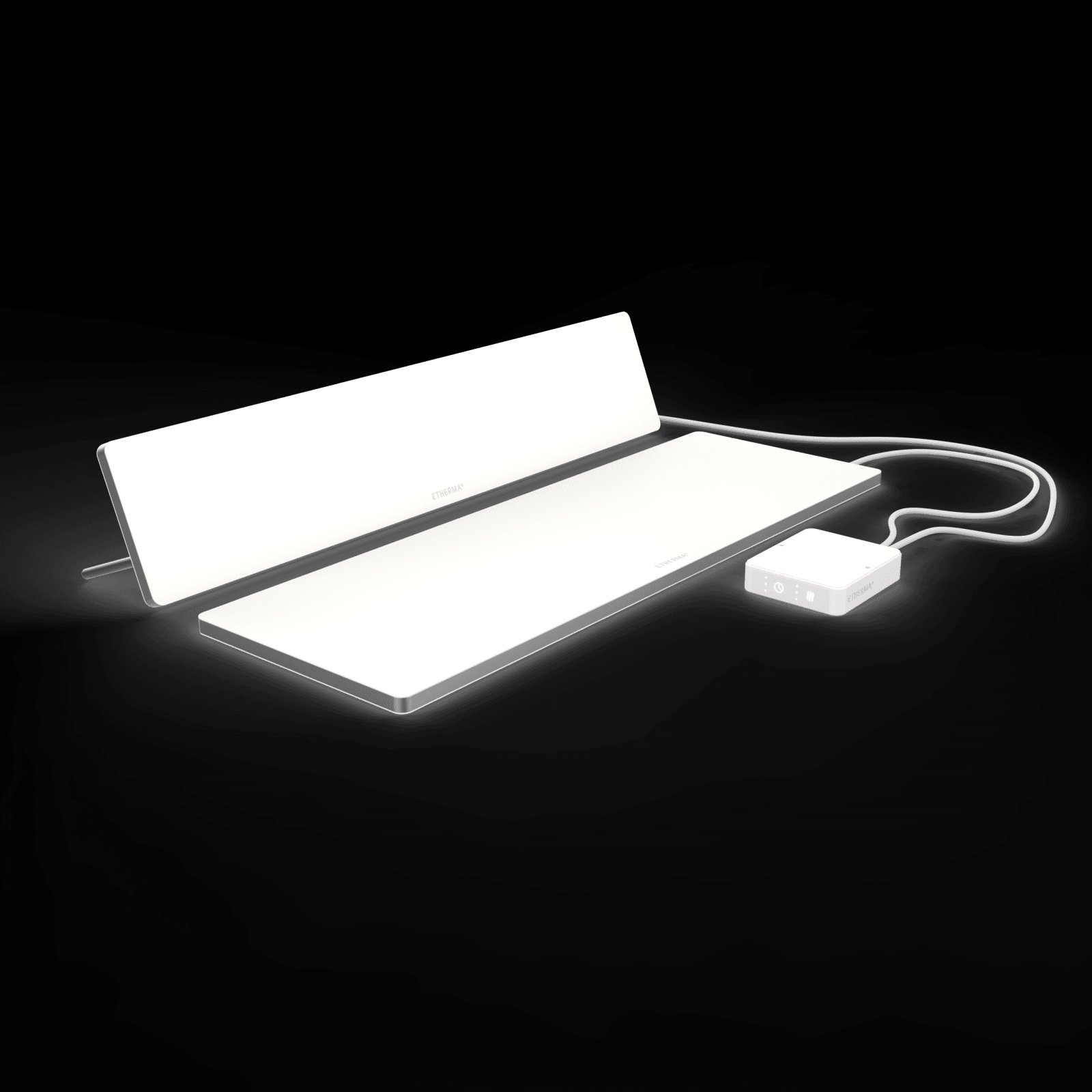 Werkplekverwarming, Set bestaande uit LAVA-DESK TOP & SUB, Wit, 230V