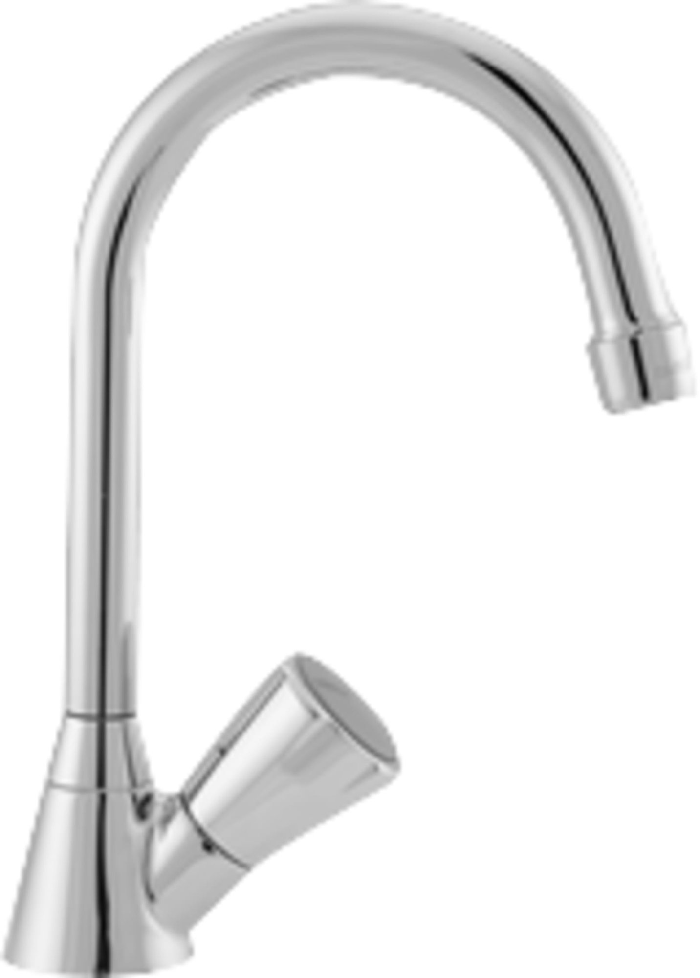 Nimbus II Messing eco toiletkraan met draaibare uitloop 130 chr