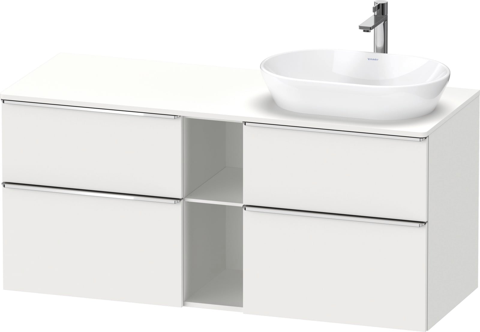 D-Neo Console wastafelonderbouw hangend Wit Mat (1200896072)