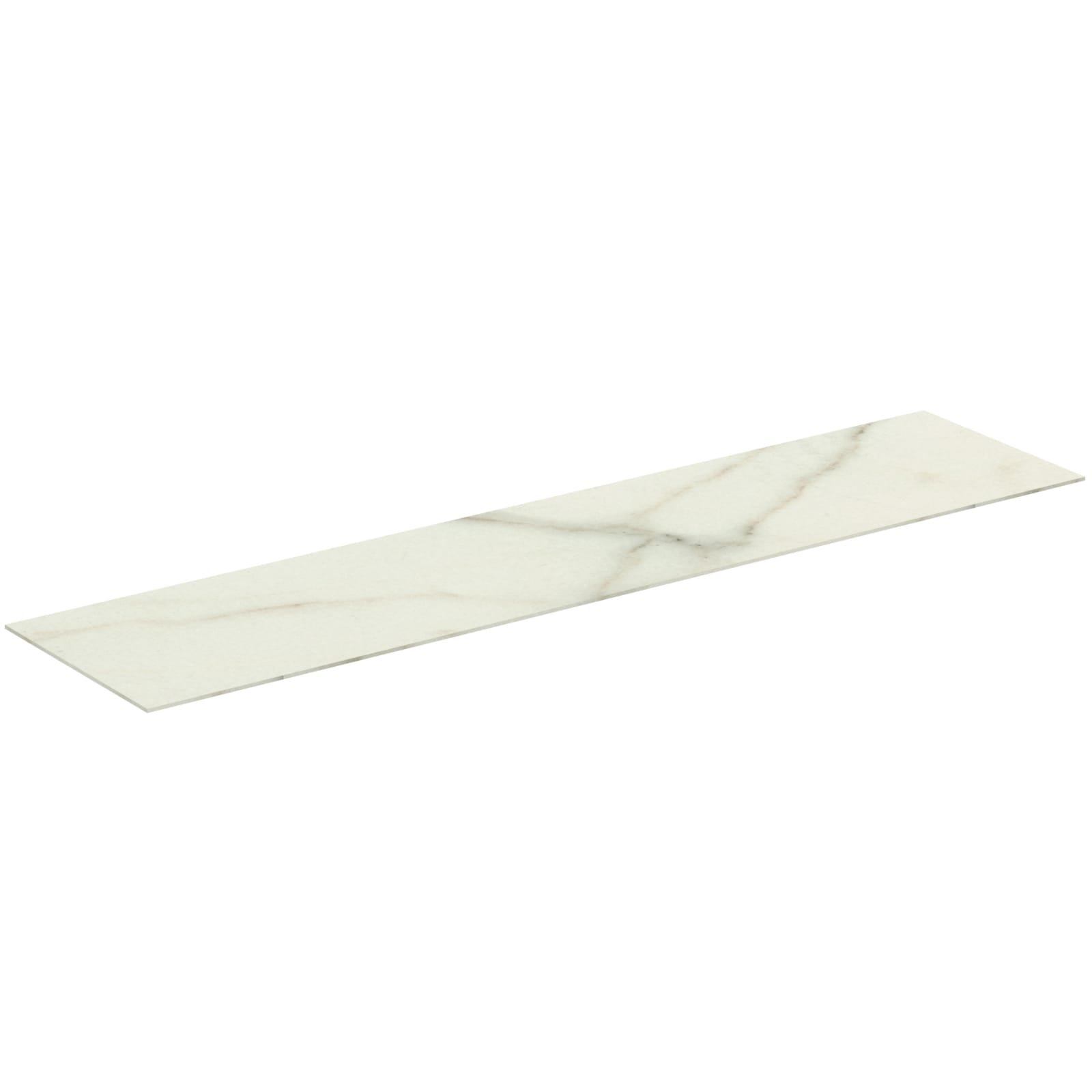 CONCA | AFDEKBLAD 1600X373X6 MM WHITE MARBLE