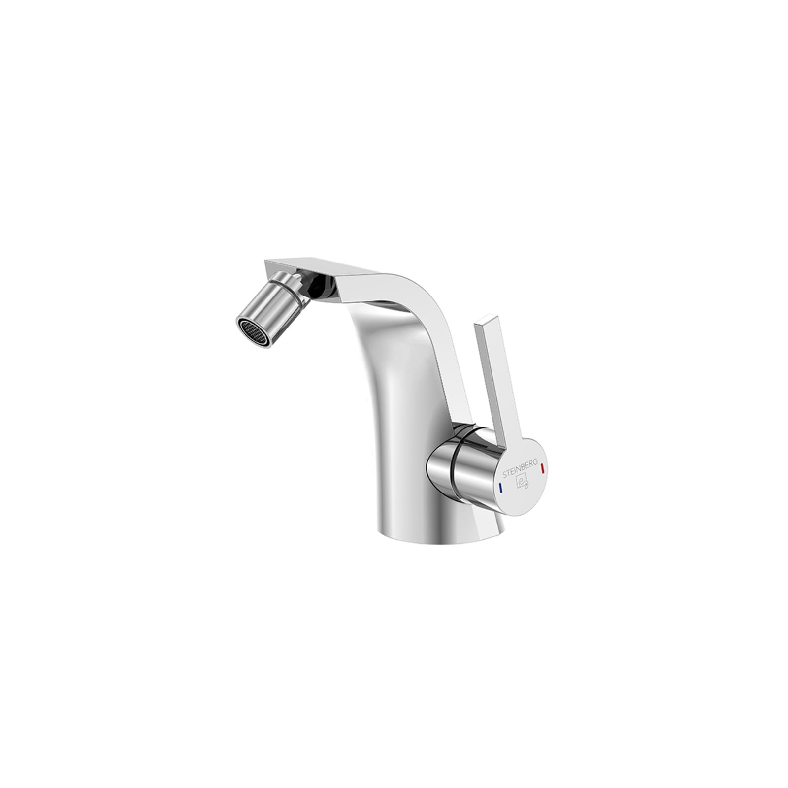 Steinberg 260 eengreeps bidet mengkraan met pop-up waste, chroom