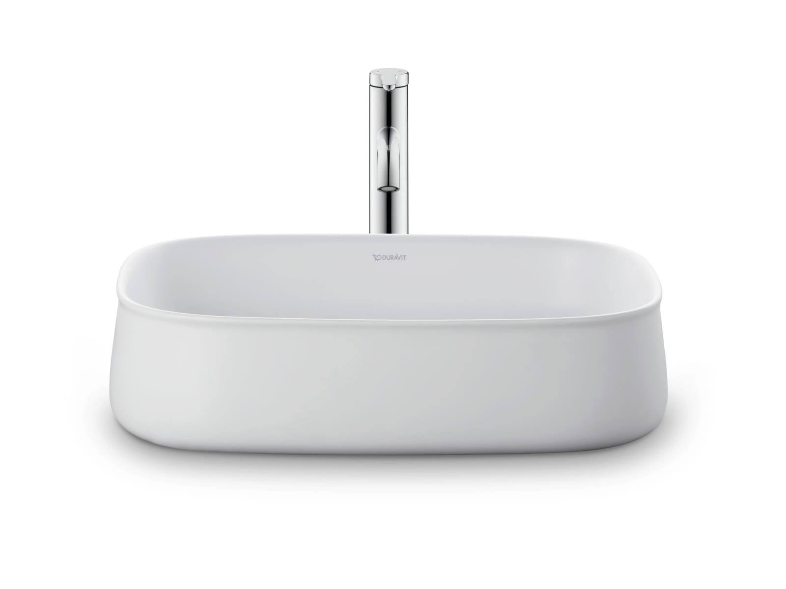 Duravit Zencha Opzetwastafel 550 mm Wit Zijdemat, aantal kraangaten per wasplaats: 0, geslepen – 2373553279