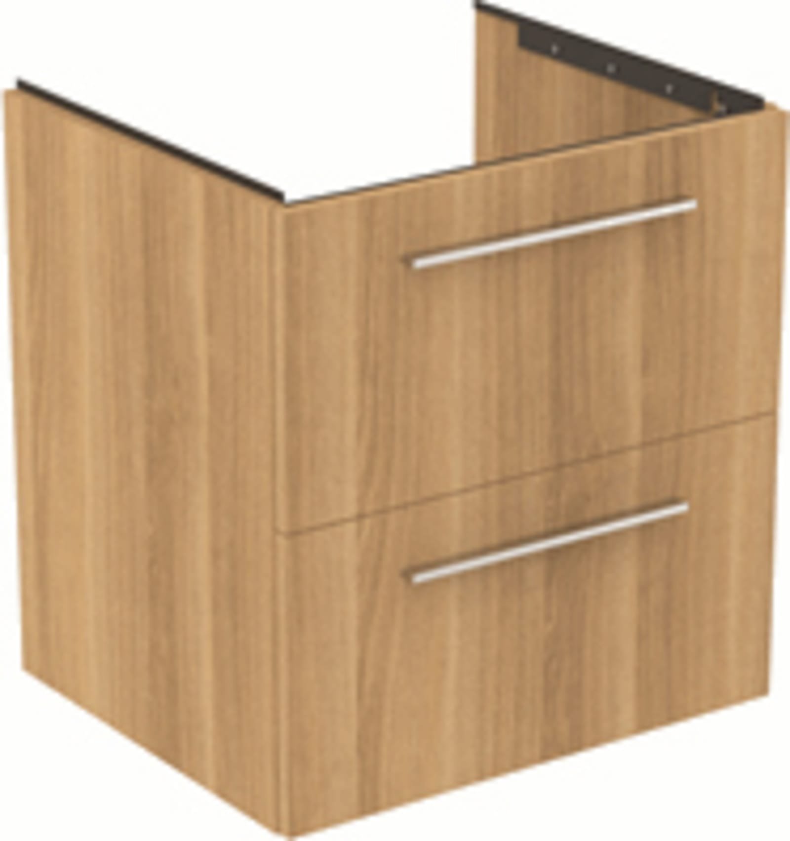i.life b wastafelmeubel 600x505x630mm met 2 laden natural licht eiken