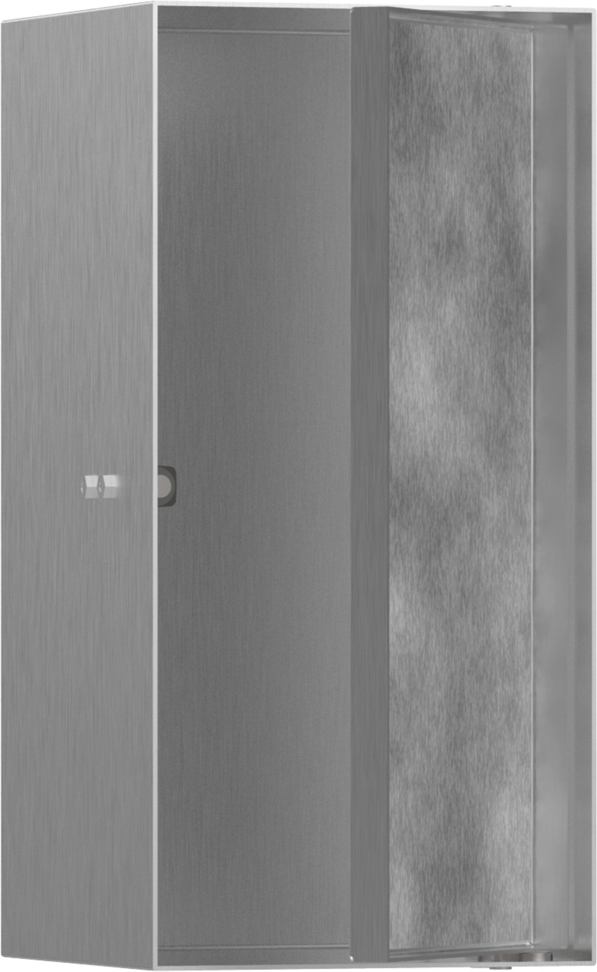 Hansgrohe XtraStoris Rock wandbox betegelbare deur 300/150/140 Brushed Stainless Steel