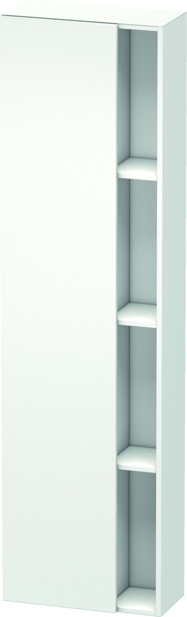 Duravit hoge kast DuraStyle, met openschap en deur 1800-500-240, scharnierzijde links, wit mat