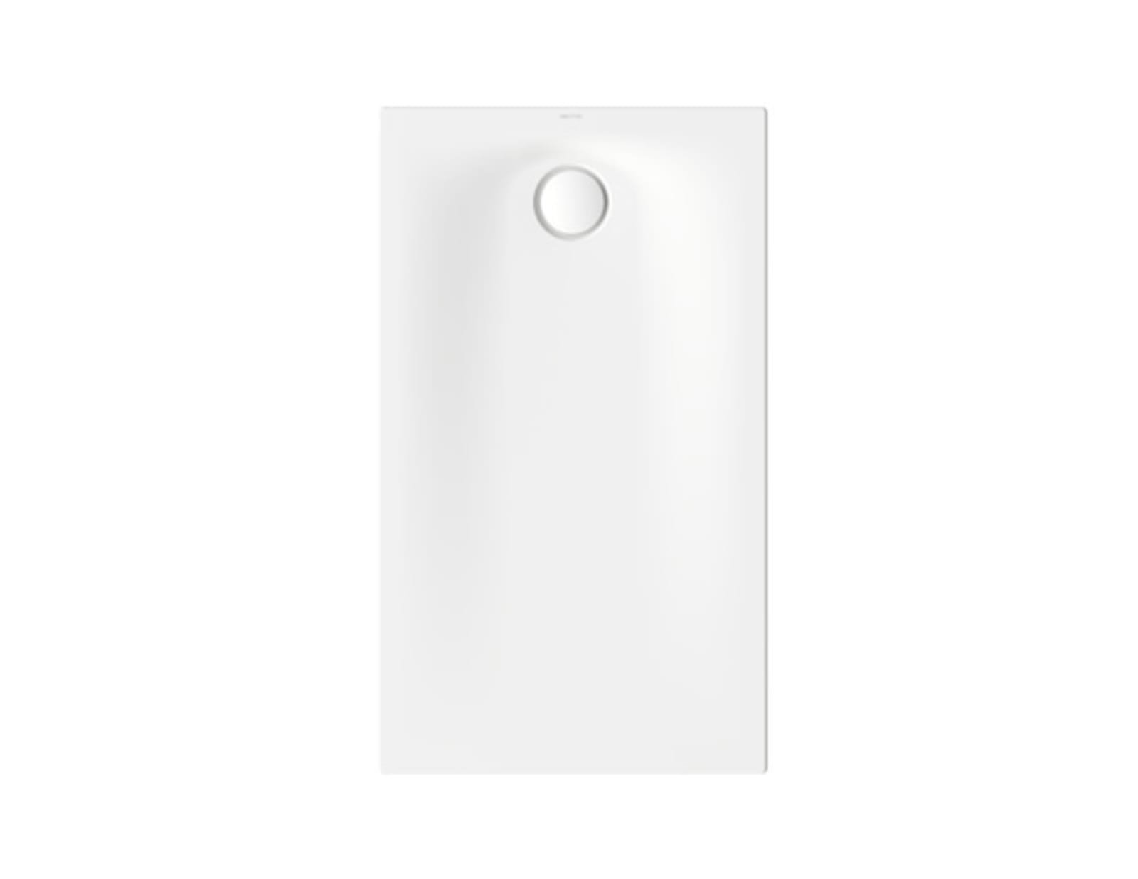 BetteUltra Space met Minimum-Douchebakdrager 1200x700x25 mm, Snow, ...