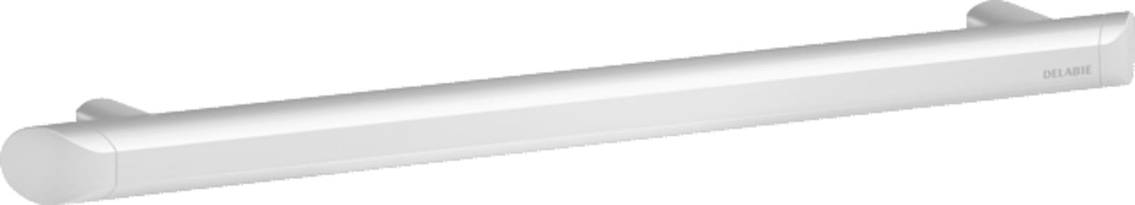 Delabie, Handgreep aangepast sanitair, Be-Line, recht, greep, 500mm lengte, 35mm diameter, aluminium, wit