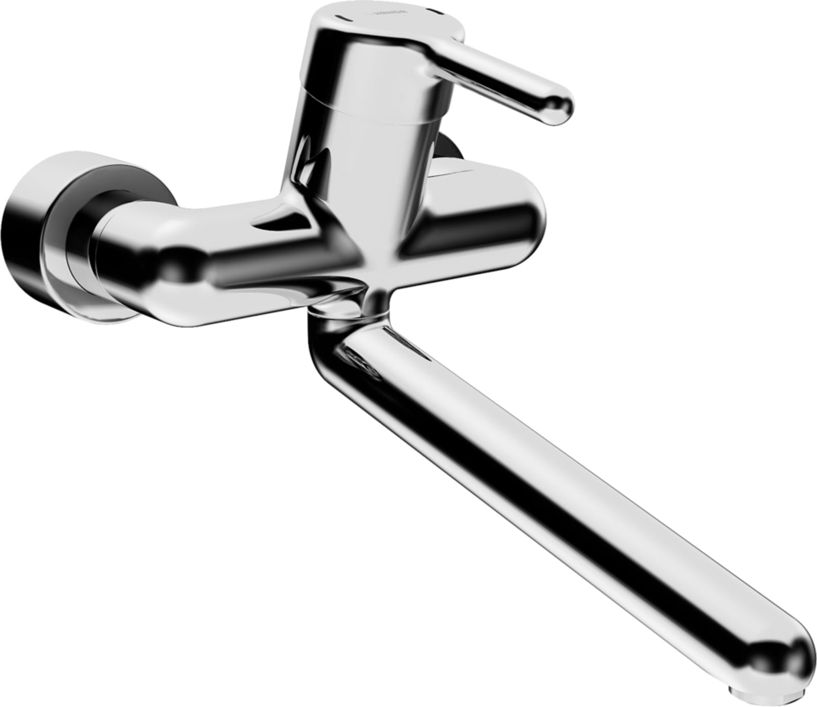 HansaMedipro wandmengkraan, afsluit S-koppelingen, verdekte S-koppelingen uitloop: 311mm gegoten, 120° draaibaar of vergrendelbaar