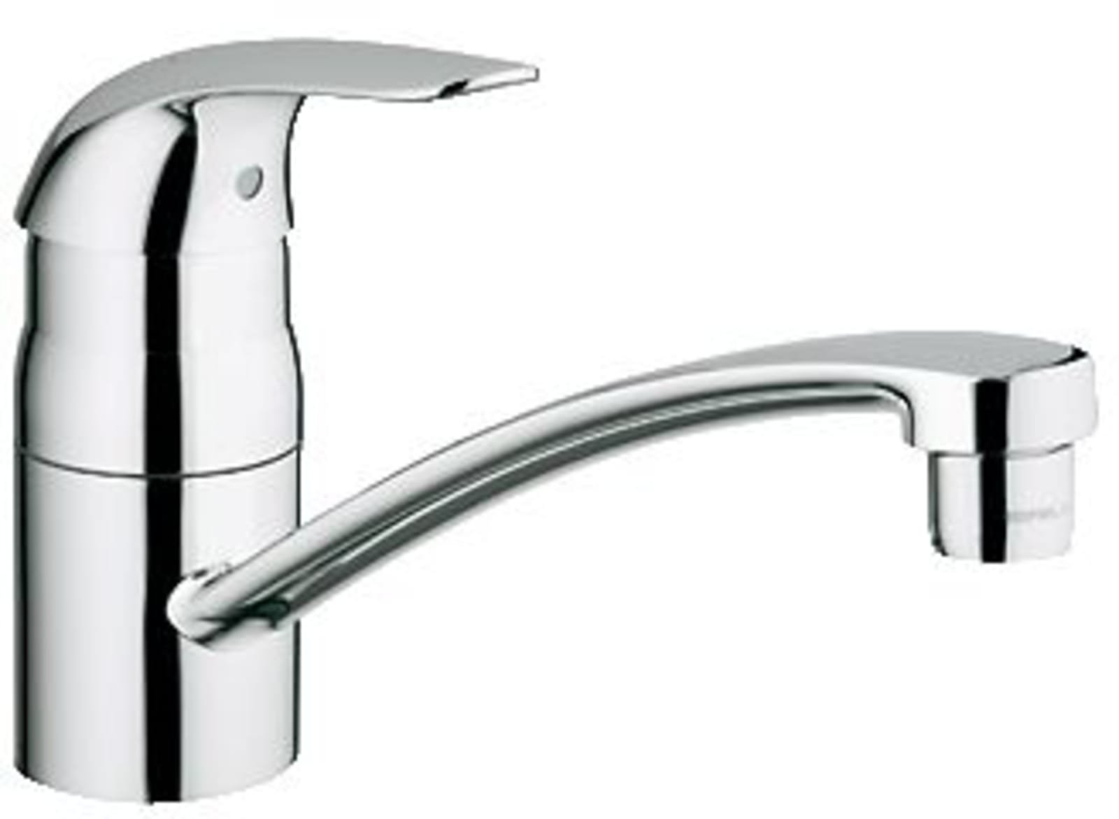 Grohe EuroPro keukenmengkraan, eengreeps, 206mm hoogte, 109mm hoogte kraanmond, 226mm voorsprong, uitloop laag, draaibaar, chroom