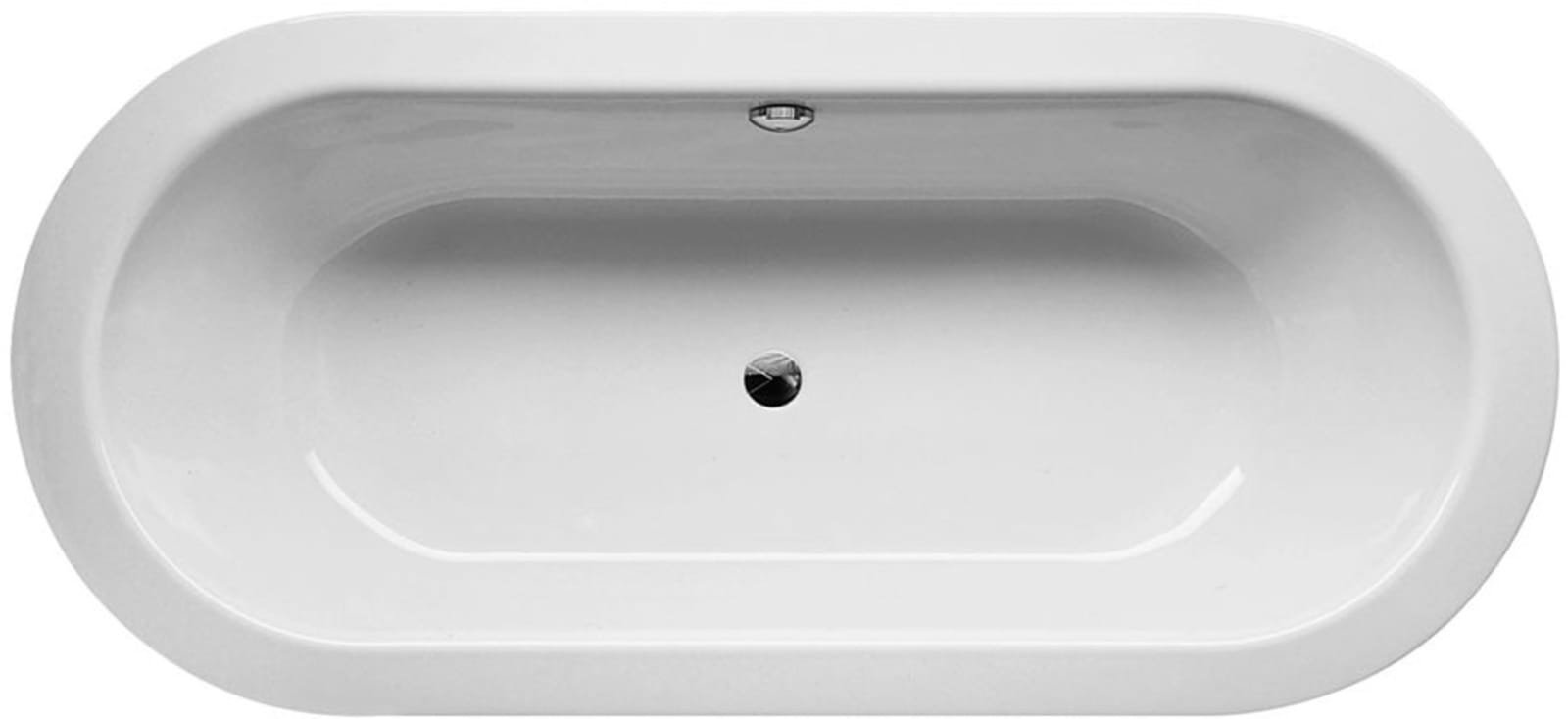 Bette BetteStarlet Oval, ligbad, ovaal, plaatstaal, 1950x950x420mm lxbxh, zonder poten, wit