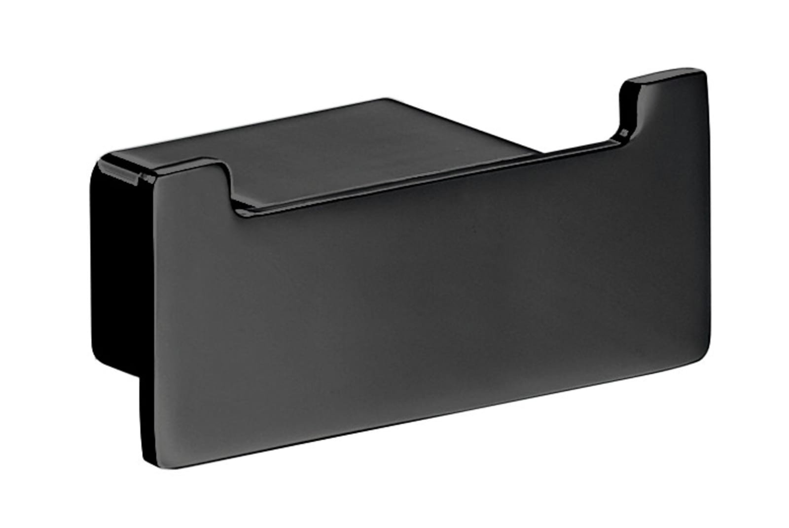 Emco Loft handdoekhaak, met 2 haken, zamak, gelakt, hxdxl 30x36x70mm, kleur zwart