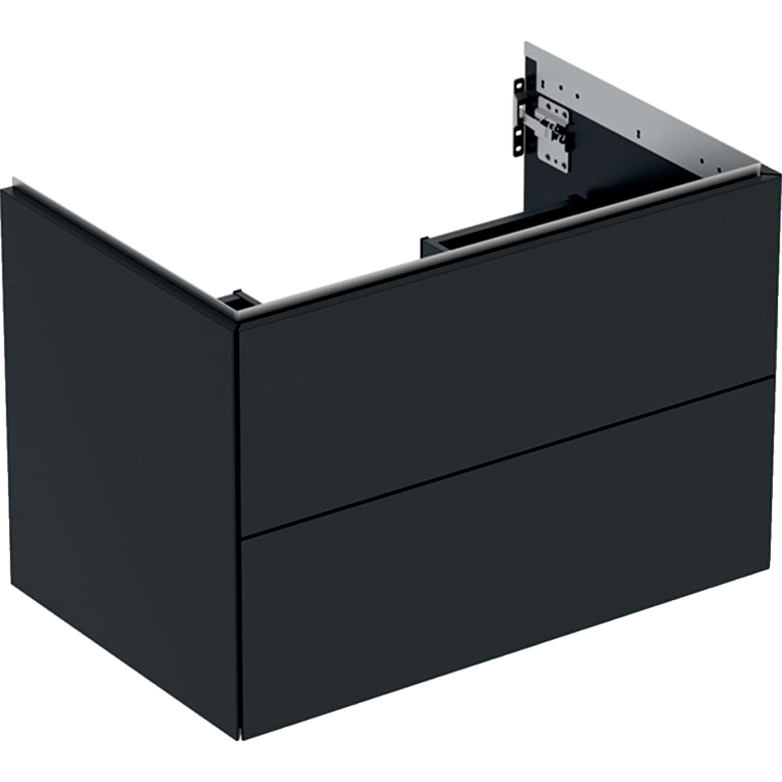 Geberit One onderkast twee laden 75cm zwart mat