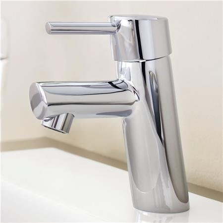 Grohe Concetto, Wastafelmengkraan, S-size, ES, eengreeps, 1-gats, 155mm hoogte, glad, 101mm uitloop, vast, chroom thumbnail 2