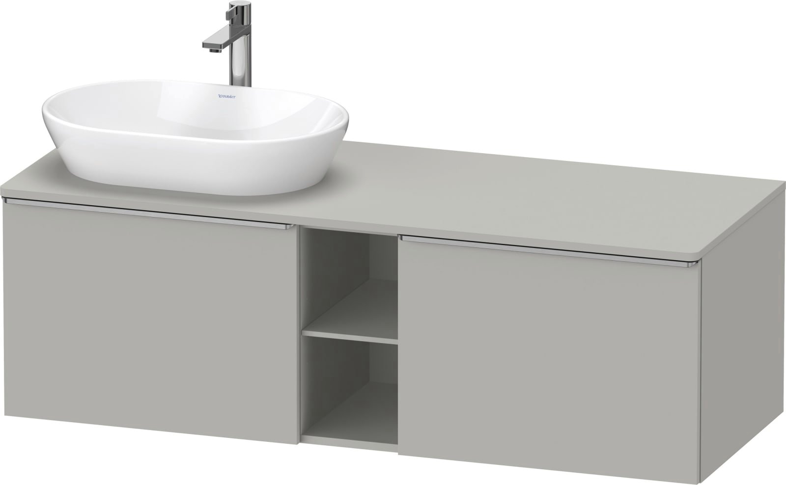 D-Neo Console wastafelonderbouw hangend Betongrijs Mat (1200895034)