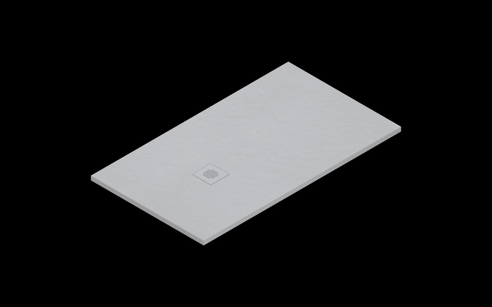 Catalano H3 Solid surface DOUCHEBAK 140X80 Satin Cemento