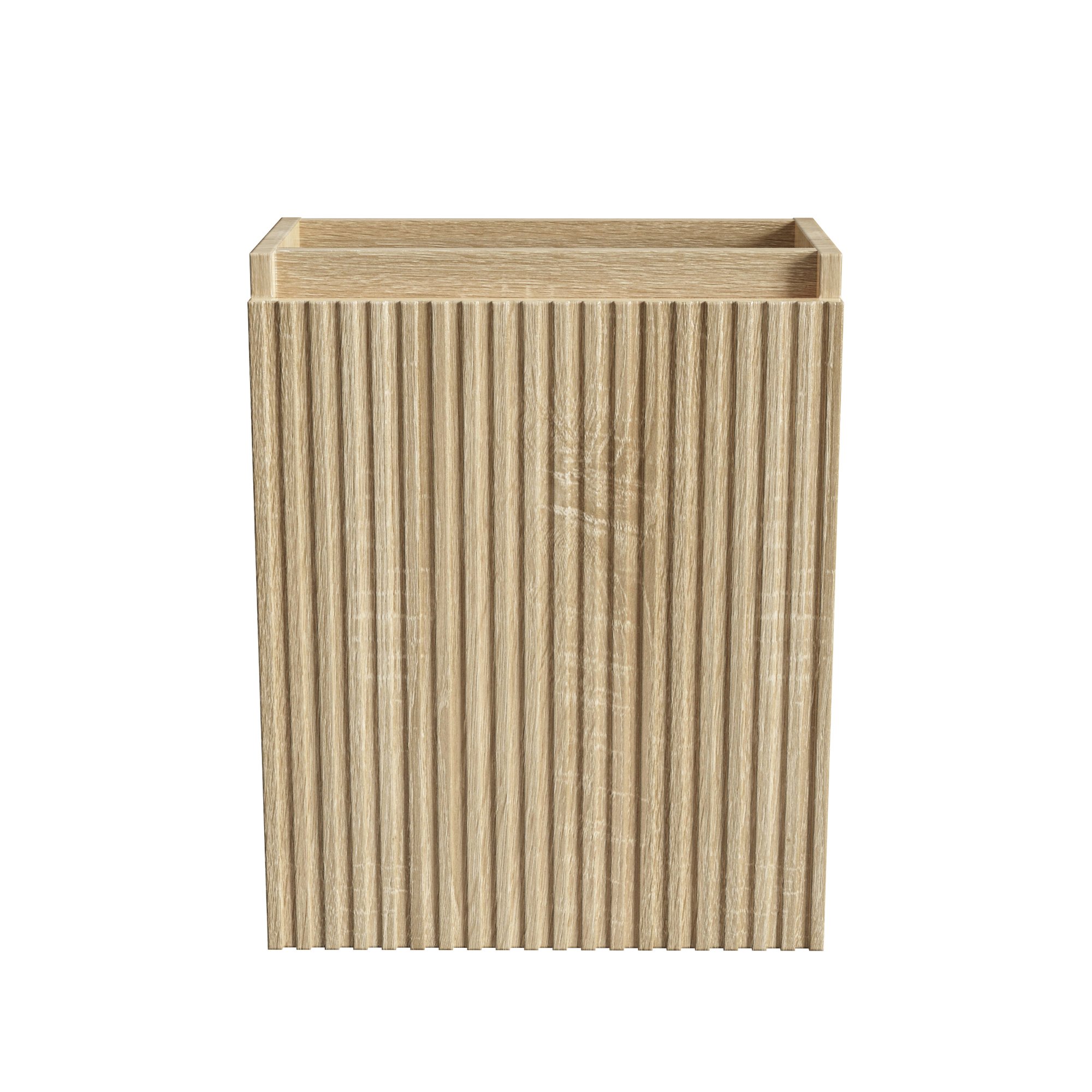ALONI MIKARO TOILETMEUBELONDERKAST - 1 DEUR - OMKEERBAAR - GREEPLOOS - SOFT CLOSE - 40X50X22,3 CM - LICHT EIKEN