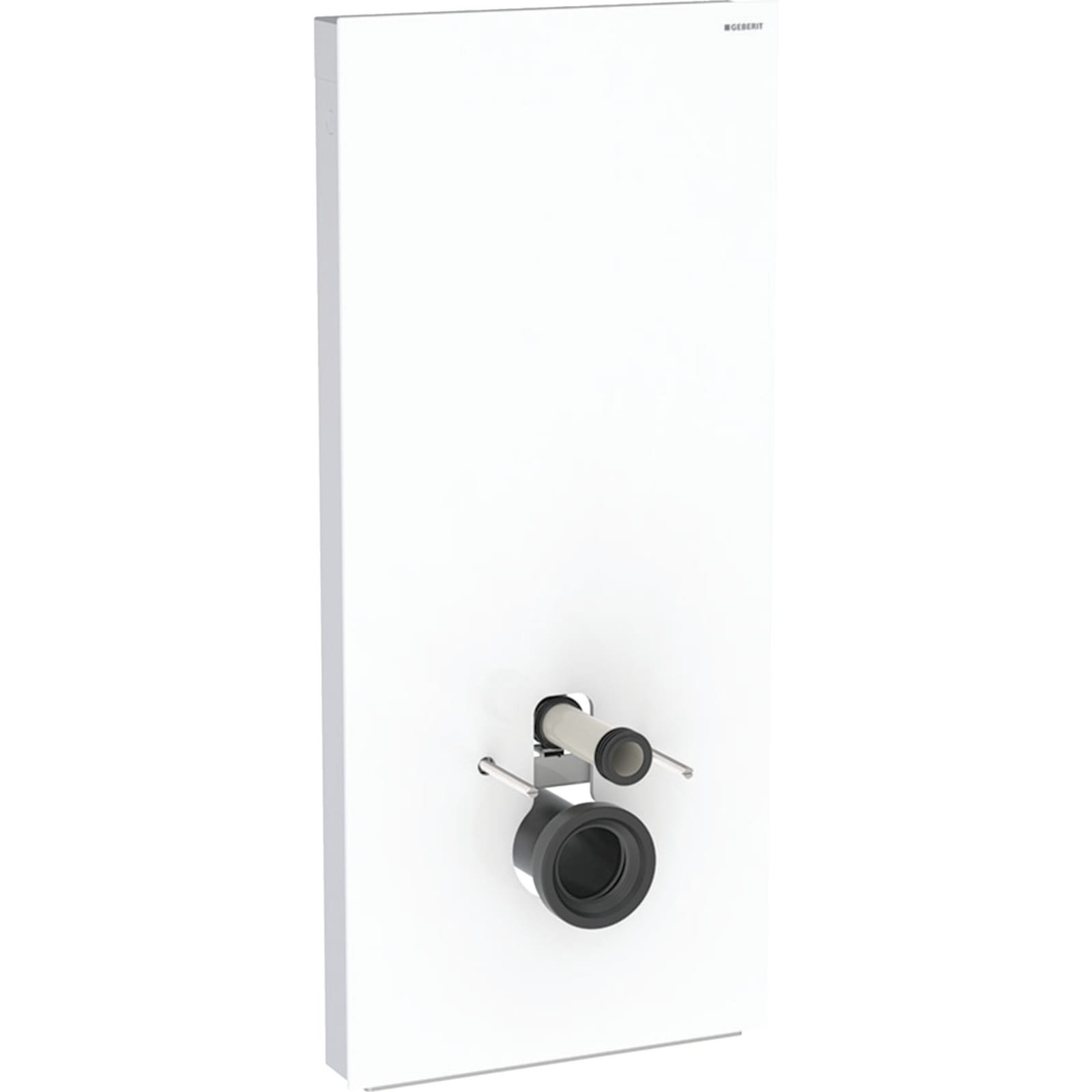 Geberit Monolith Plus wand-wc, 114 cm:wit glas, aluminium
