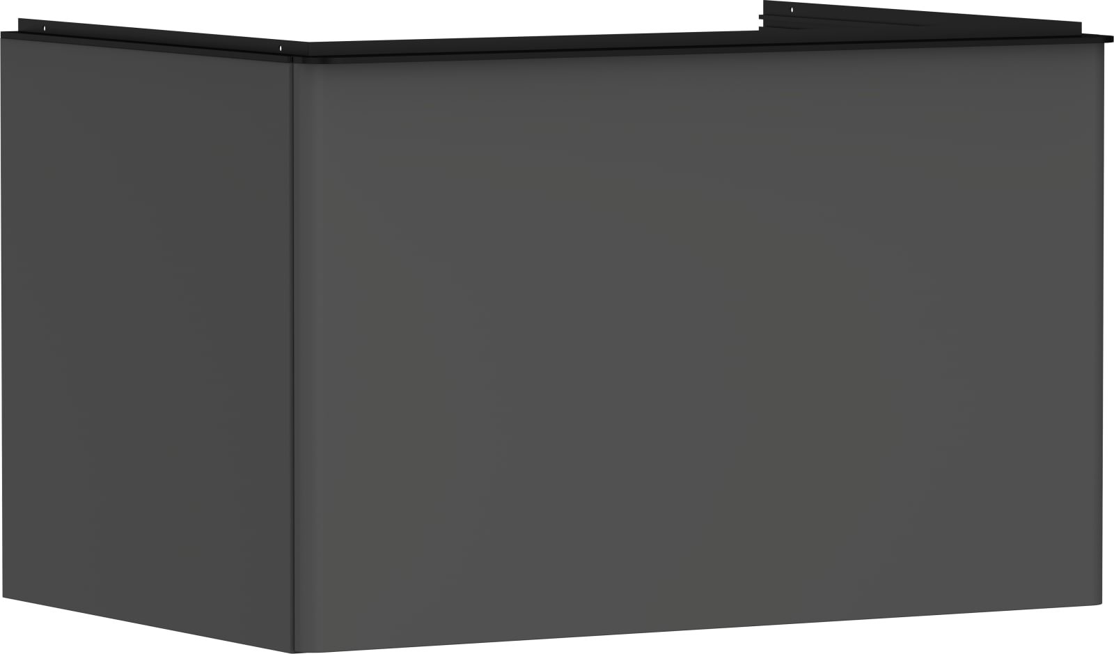 Hansgrohe Xelu Q meubel Diamond Matt Grey 780/550 met 1 lade consoles met countertop inbouw wastafel geslepen (1200771643)