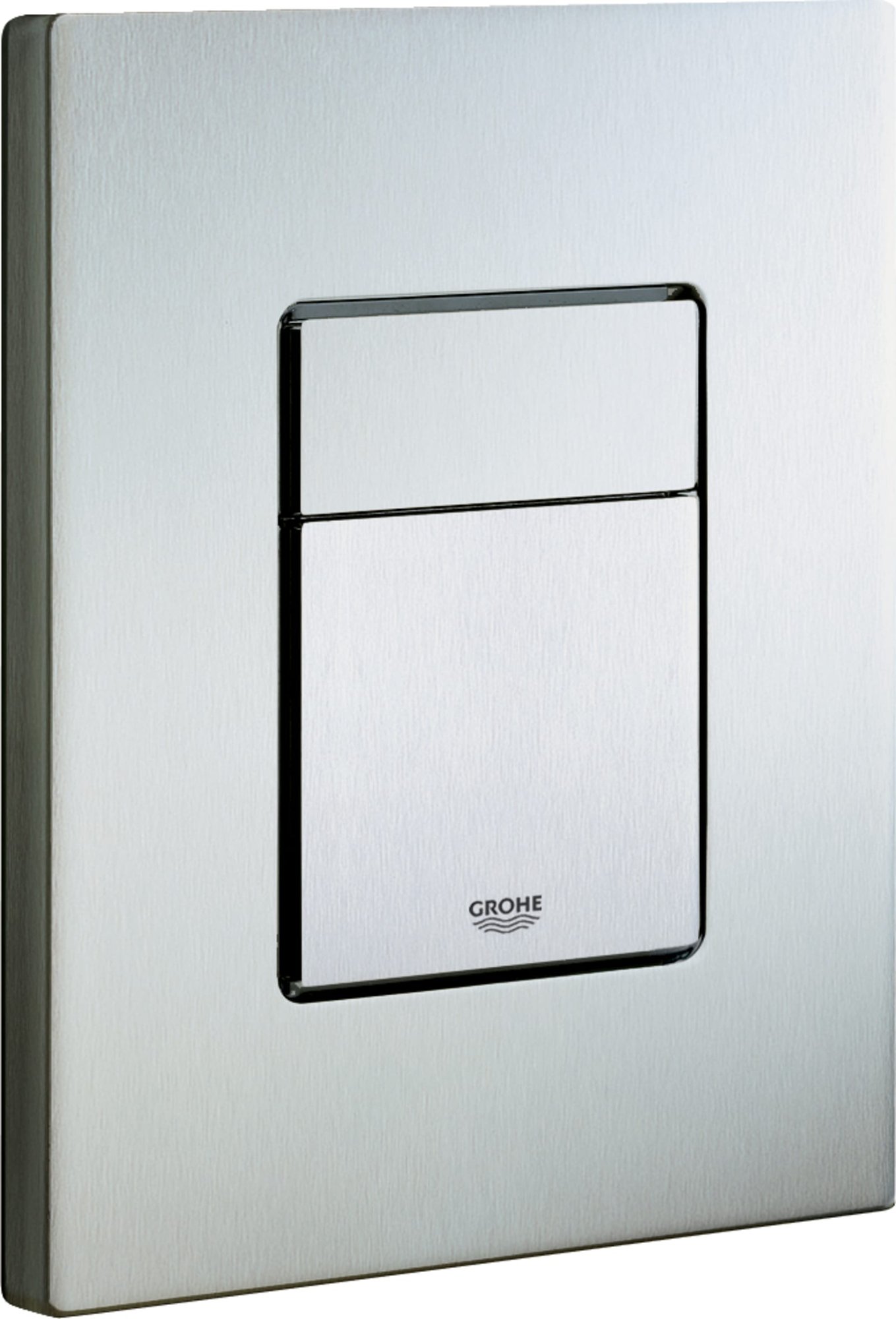 Grohe Skate Cosmopolitan, Bedieningsplaat mechanisch, verticaal, tweeknops, 197 x 156 x 12mm (LxBxH), staal, RVS