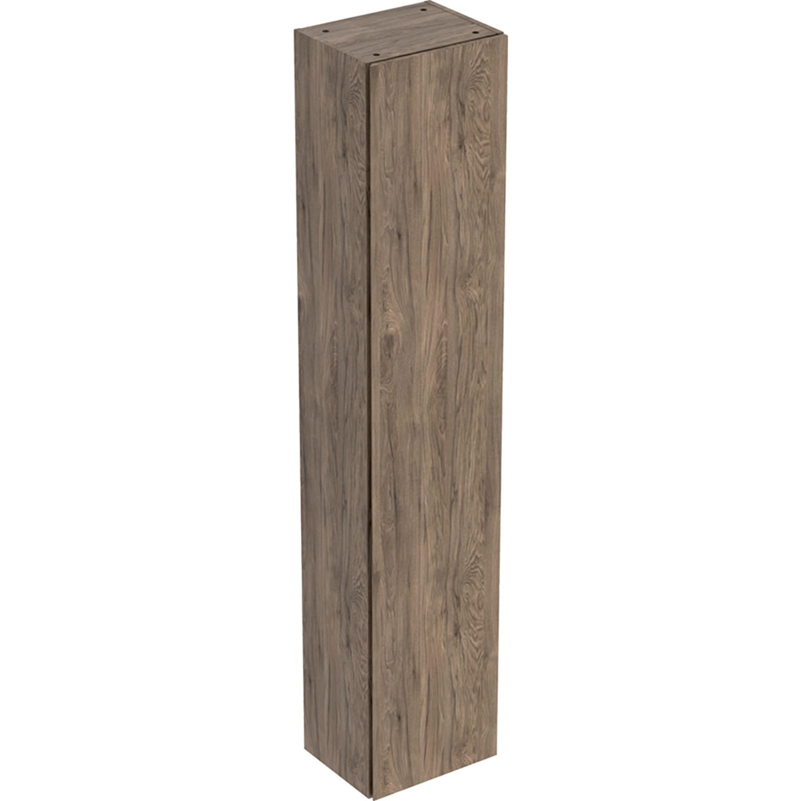 Geberit iCon hoge badmeubelkast, spaanplaat, wand, 1 deur, soft-close systeem, hxbxd 1800x360x291mm, noten hickory