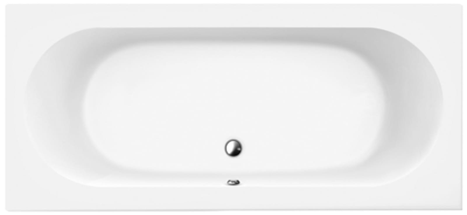 Villeroy & Boch, O.Novo Duo, rechthoek 1800 x 800, Combipool Entry Duo met Multiplex Trio, acryl, techniek positie 2, wit