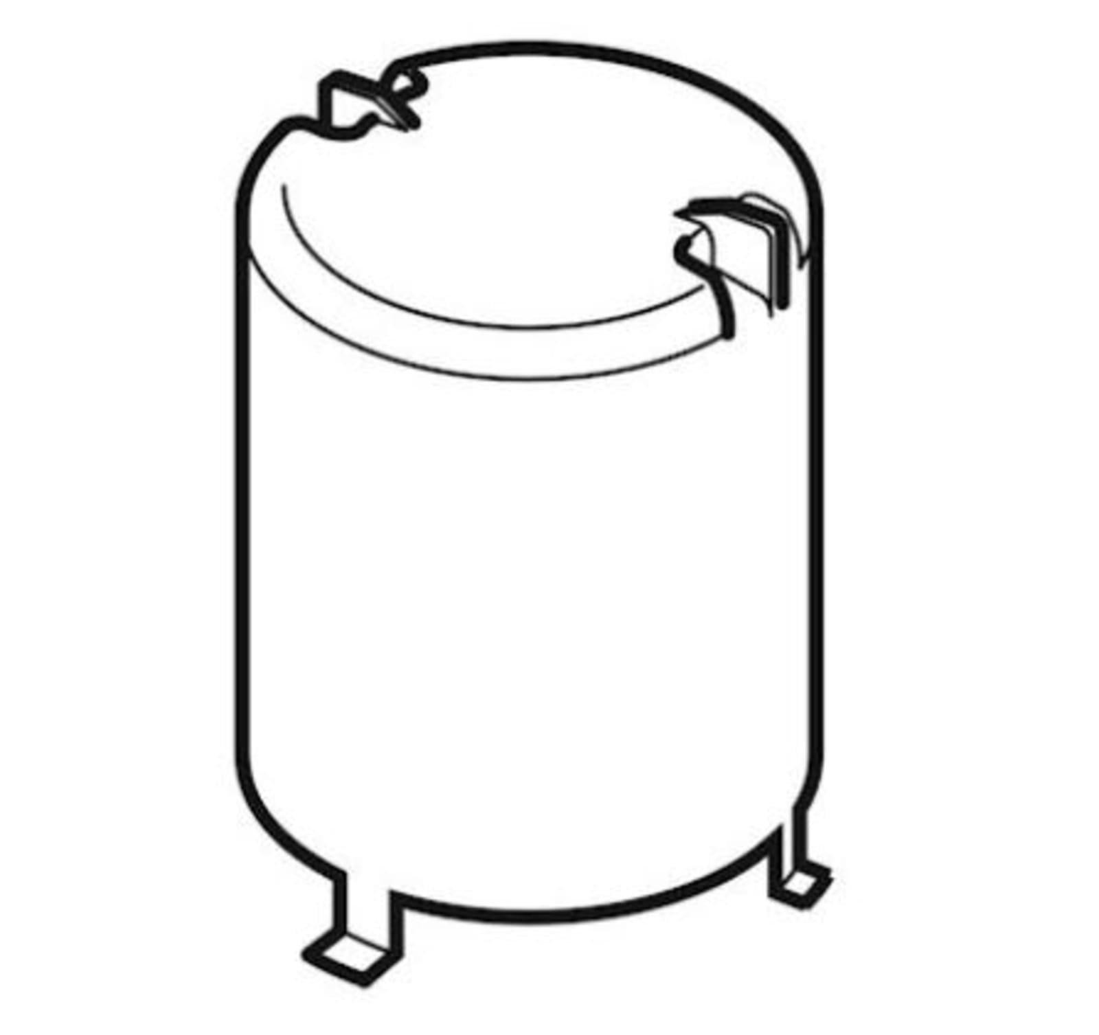 Geberit PP syfonkap d74 rond H8,8 tbv vloerput